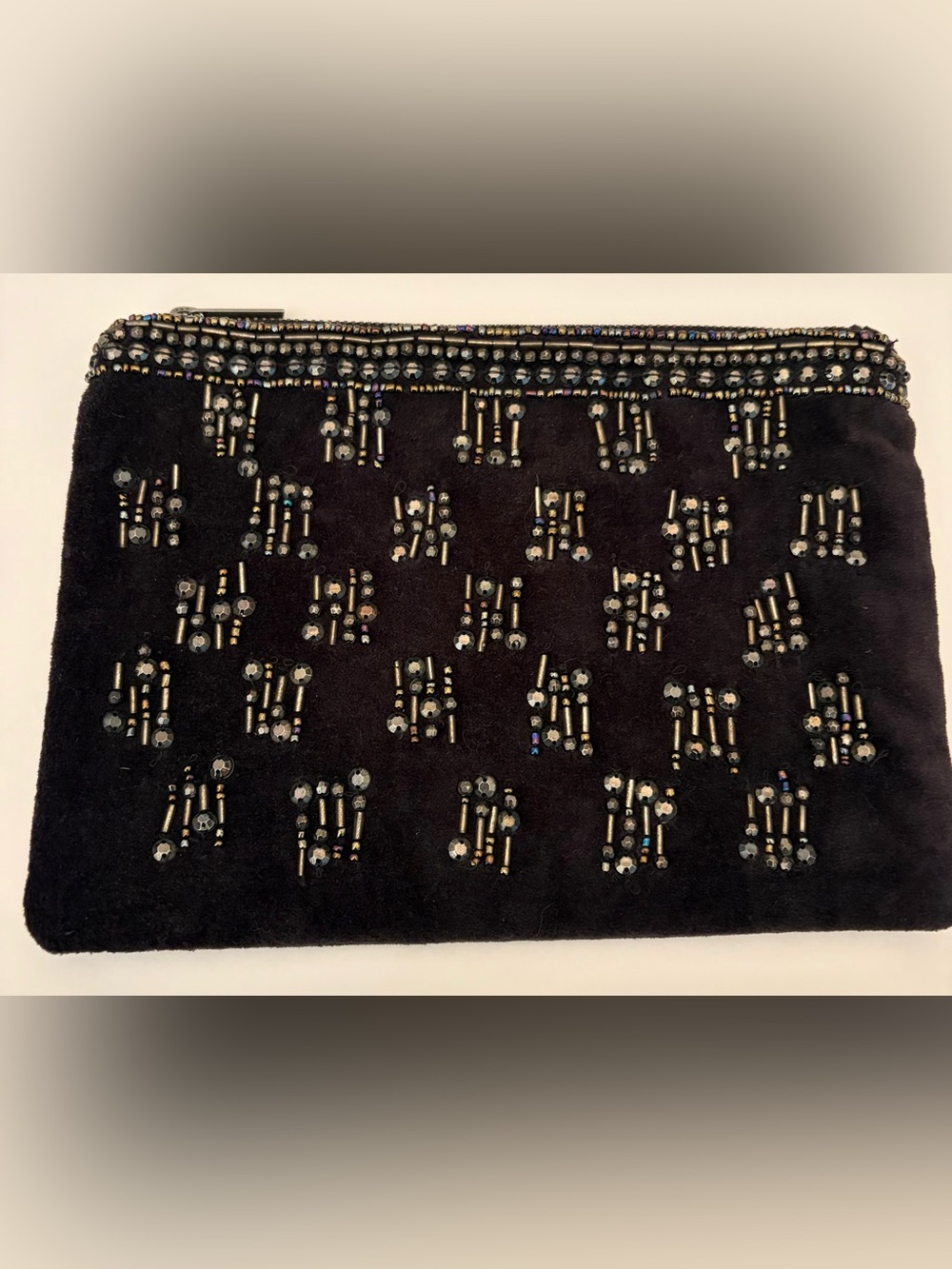 Ann Taylor loft suede clutch